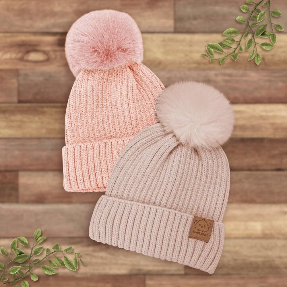 KeaBabies 2-Pack Baby Hats Macaron Toddler, Boys, Girls 6-36 Months (Macaron, M) - Picture 9 of 9